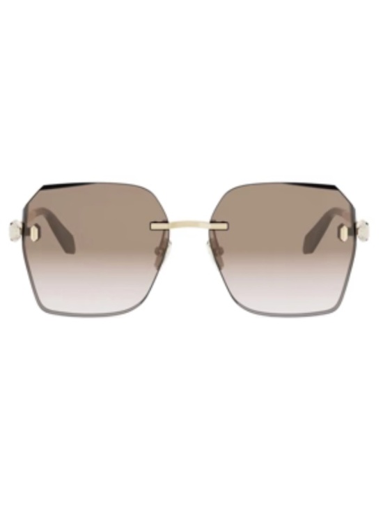 Bvlgari BV40066U 33F 58 Metal Gold Brown Gradient Sunglasses Bulgari